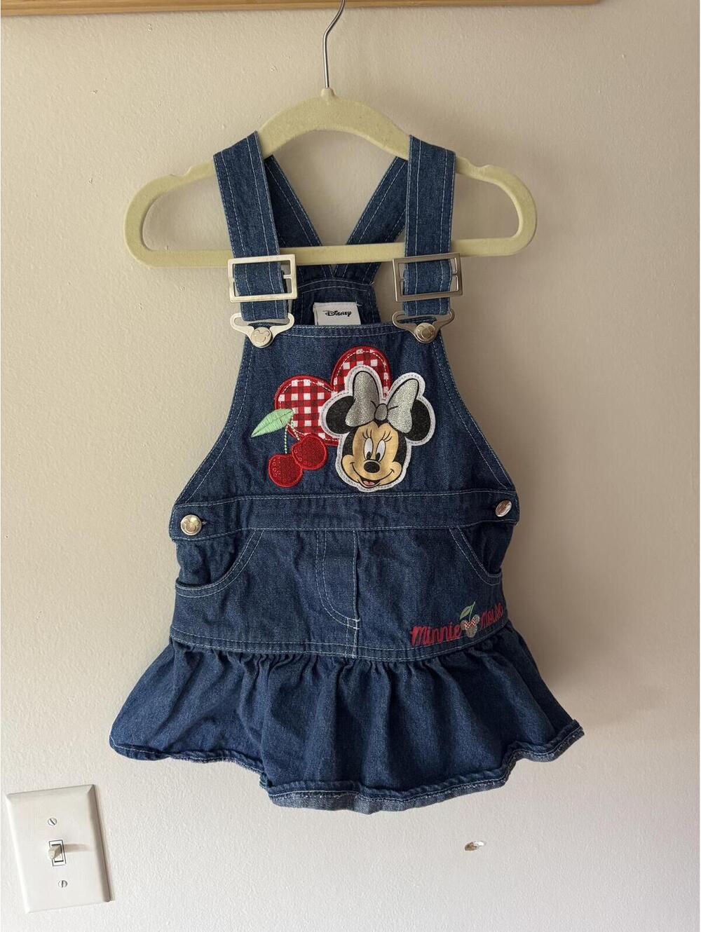 Disney Minnie Mouse 4T Jean Jumper Dress